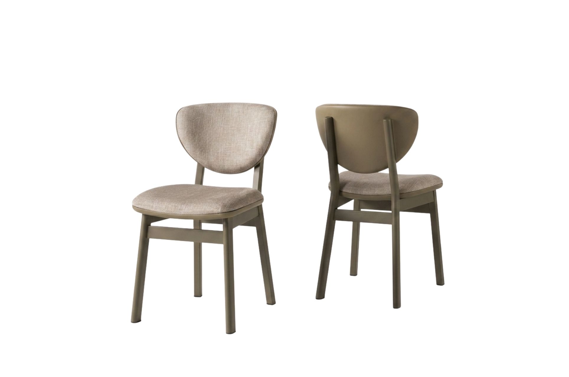 Lion Sandalye | Cappuccino Metal İskelet & Vizon Puffy Kumaş