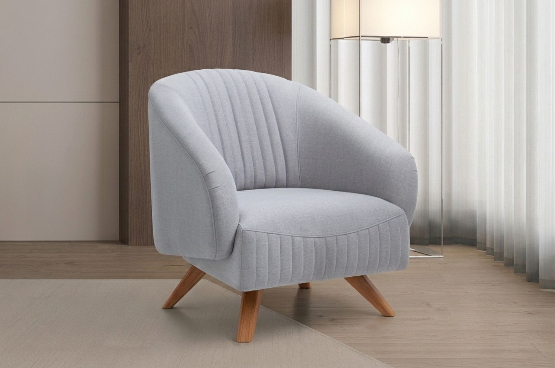 Moda Berjer | Modern Ahşap Ayaklı Berjer