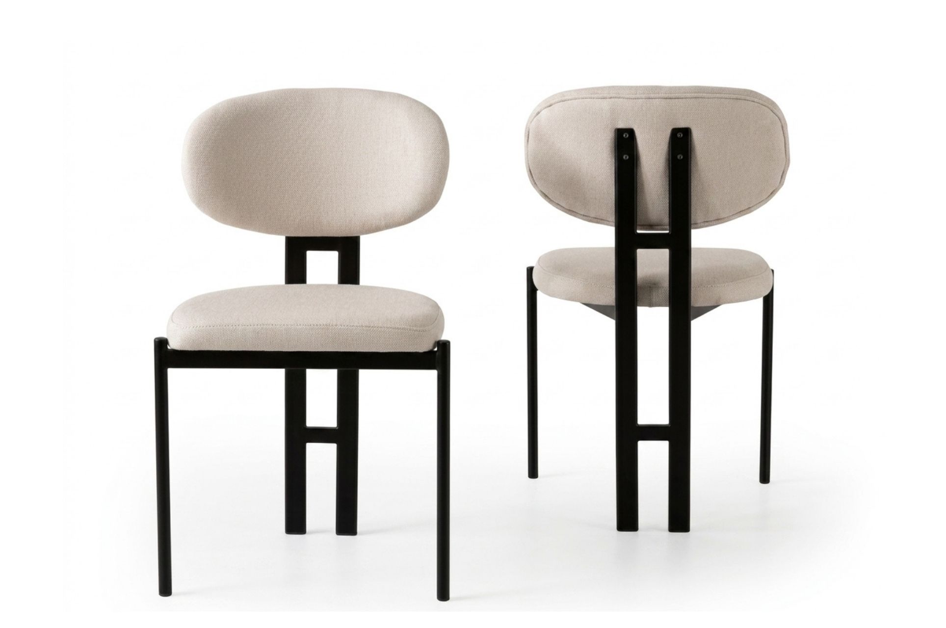 Milano Sandalye | Siyah Metal İskelet